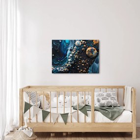Obraz - Atramentové kvapky (70x50 cm)