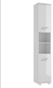 Vysoká skrinka do kúpeľne Bari C35 2D0S DSM biela