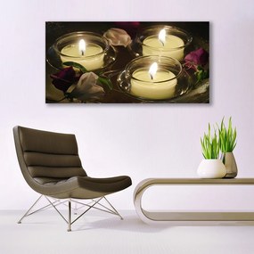Obraz na akrylátovom skle Sviečky umenie 120x60 cm