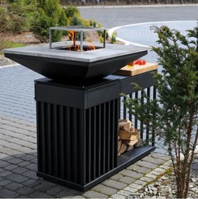 Profesionálne ohnisko s grilom Quadrum