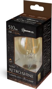 LED GLS 5W E27 COG RETROSHINE teplá bílá