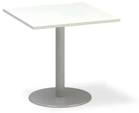 Konferenčný stôl ProOffice 80 x 80 x 74,2 cm, biela