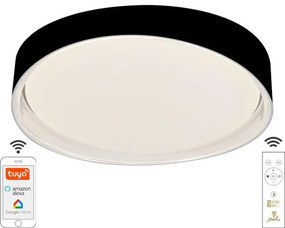 NEDES LC902YB Stropné svietidlo OPAL LED, 48W, 2700-6500K, 3400lm, IP20, čierna/biela+diaľ.ovládač+wifi