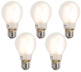 Sada 5 ks Inteligentné stmievateľné LED žiarovky E27 A60 matné 7W 806lm 2700-6500K