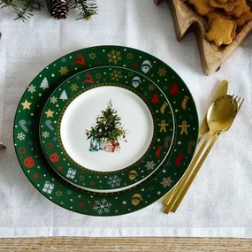 Dezertný tanier KALVEN zelený 873473