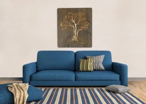 Svietiaci obraz strom Olivovník na batériu