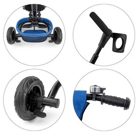 MILLY MALLY Detská trojkolka 6v1 Milly Mally Stanley navy-black