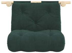 Tmavozelené menčestrové kreslo Hooked – Karup Design