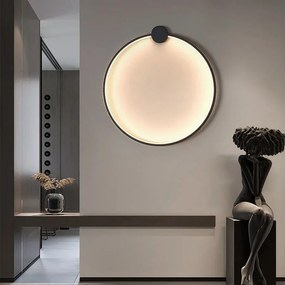 Toolight Toolight, LED nástenné svietidlo 40cm, 4000K, 17W, APP1386-CW, čierna matná, OSW-00910