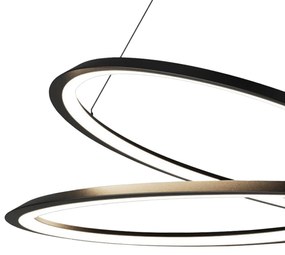 Závesná lampa La Belle XXXI čierna/biela