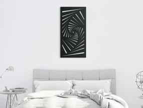 drevko Drevený obraz na stenu Ilúzia Rozmer obrazu: 44,5 x 22 cm, Farba dekorácie: Čierna