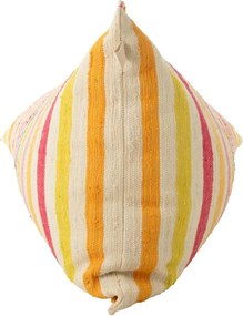 Farebný sedací vak z recyklovanej bavlny Cocoon Stripes - 150*100*40 cm