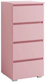 Komoda Úzky 4s Cosmo C07 Ružová