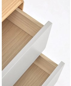 Sivý/v prírodnej farbe nočný stolík Anielle – Kave Home