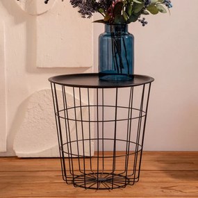 Príručný stolík SCANDI čierny 868691