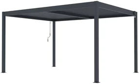 Hliníková bioklimatická pergola s lamelami BestBerg BBP-12G / 4 x 3 m / sivá