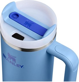 Modrá termoska so slamkou z nehrdzavejúcej ocele 890 ml Quencher H2.O FlowState™ Tumbler Blue Sky – Stanley