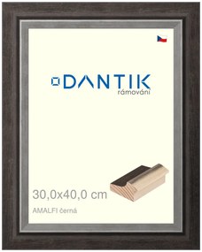 DANTIK rám na obraz 30x40 | AMALFI černá (Plexi Čiré)