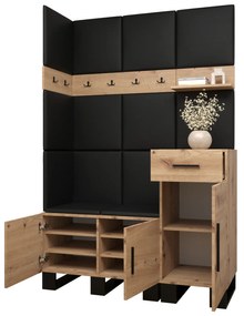 Predsieňová zostava Amanda 10 (dub artisan + ružová). Vlastná spoľahlivá doprava až k Vám domov. 1085939