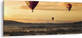 Obraz - lietajúce balóny (120x50 cm)