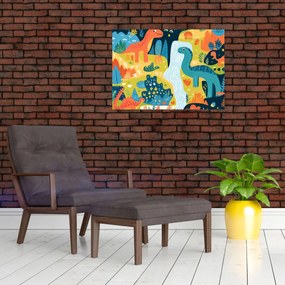 Obraz - Veselí dinosaury (70x50 cm)