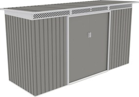 Záhradný domček G21 GRAH 483 - 340 x 142 cm, metalický šedý