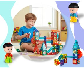 Svietiace vzdelávacie magnetické stavebnice 150 ks RK-782 Ricokids