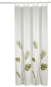 Bielo-zelená voálová záclona 135x245 cm – Sehlbach