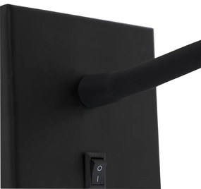 Moderná flexibilná nástenná lampa čierna LED - Flex