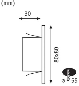 Priemyselné svietidlo Paulmann EDGE QUADRO 93094