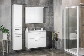 Aqualine Aqualine, VEGA Skrinka vysoká 35x184x31cm, dub platin, VG985
