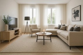 Avanti, Metrážny koberec Dublin 110 béžový, na mieru, šíře 4m,5m, béžová, ab (mriežka), detská izba