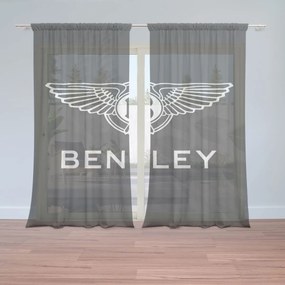 Sablio Záclony Logo Bentley Čierny: 2ks 150x250cm