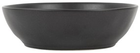 CÔTÉ TABLE Kameninový hlboký tanier Ingrid Noir 18,5 cm