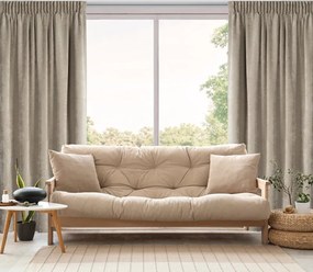 Dekorstudio Záves NILO so šenilovou štruktúrou s riasiacou páskou 140x270 cm – tmavobéžový