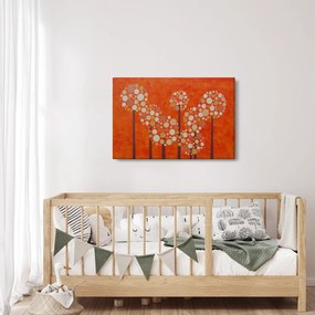 Obraz - Oranžový les (90x60 cm)