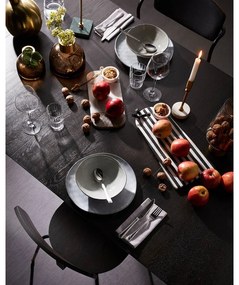 Tmavohnedý rozkladací jedálenský stôl s doskou v dekore jaseňového dreva 100x170 cm Milian – Kave Home