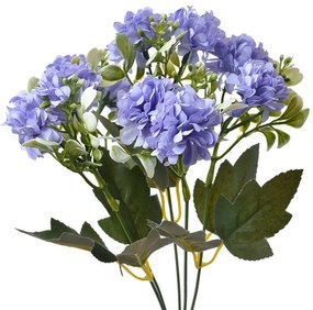 Dekorácia umelá kvetina s fialovými kvetmi - 15*8*30 cm