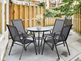 CH Súprava záhradného nábytku Ronny - čierna