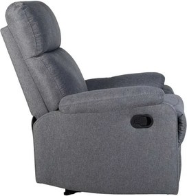 LuxuryForm DESIGN Televízne kreslo CARLOS s polohovaním - sivé