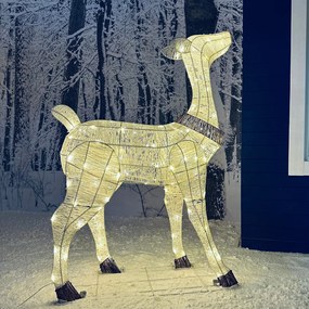 DECOLED Svetelný lapač LED, 150 cm, 140 teplých bielych LED diód