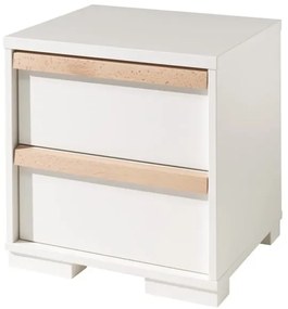 Biely detský nočný stolík London – Vipack