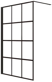 Sprchová stena Walk-In Metro 110x195 black