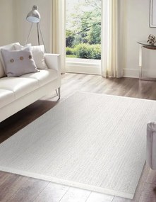Koberec NANO EN14A Romby biely