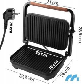 Elektrický kontaktný gril / sendvičovač 1500W PANINI