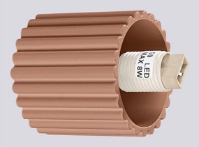 Svetlohnedé nástenné svietidlo ø 12 cm Orbital – Sollux