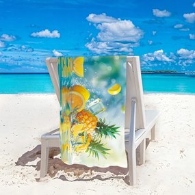 Plážová osuška LEMONADE 100x180 cm farebná, 100% mikrovlákno