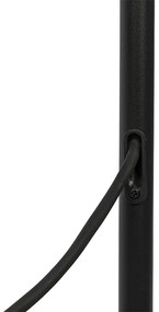 Vonkajšia stojaca lampa čierna s bielym tienidlom IP65 25 cm - Virginia