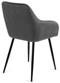Noela Zamatová jedálenská stolička SIENA sivá