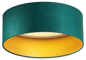 Moderné stropné svietidlo zelený zamat 40cm vrátane LED 3-krokového stmievania - Sue